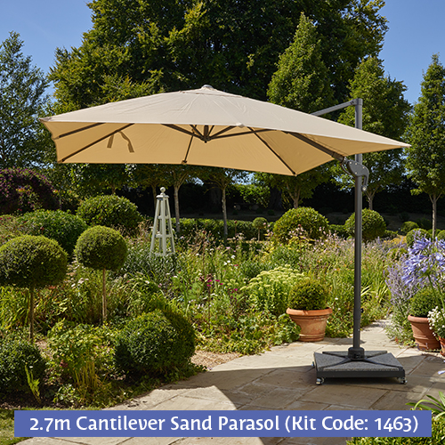 2.7m Cantilever Parasol Sand