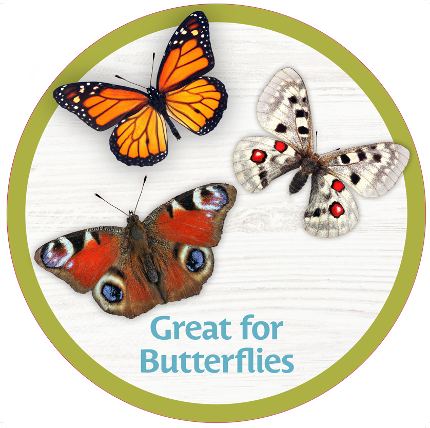 Great for butterflies logo