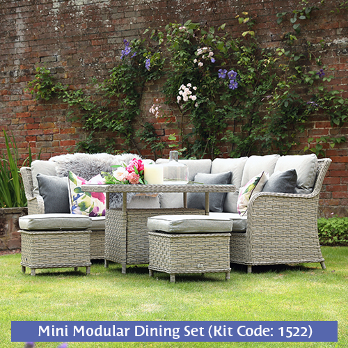 Mini Modular Weave Dining Set 1522