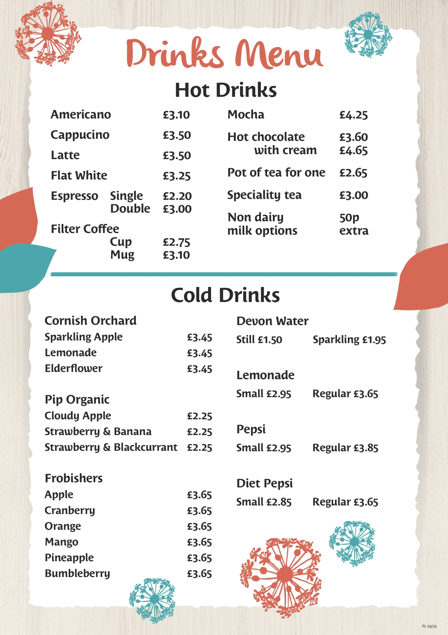 OGC_Restaurant_Drinks Menu 2025 PLY