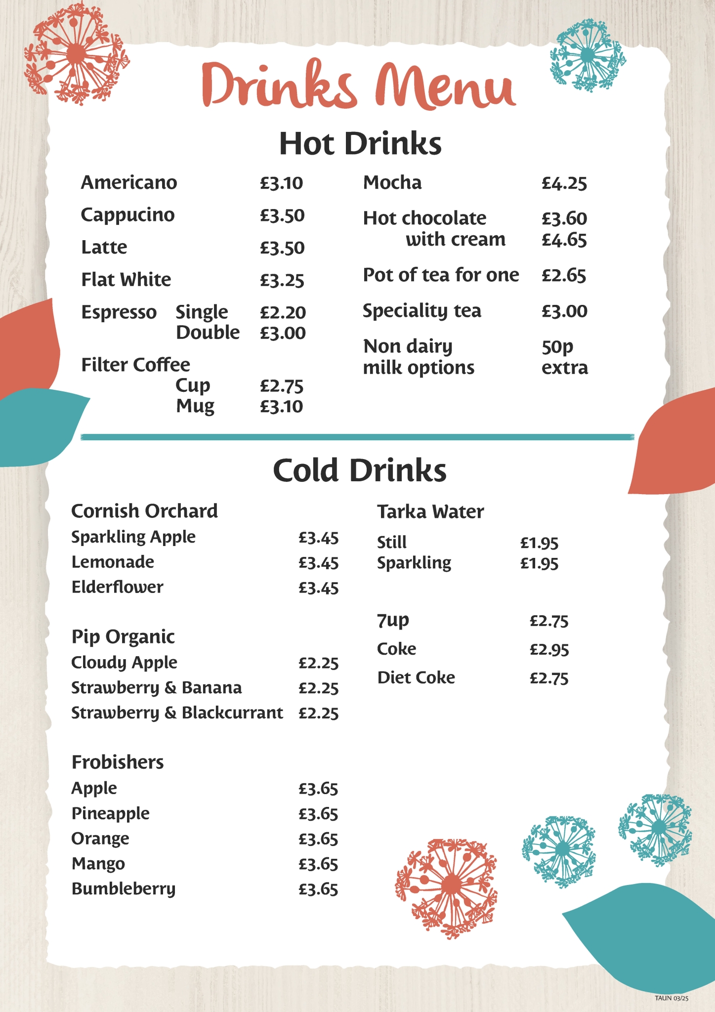 OGC_Restaurant_Drinks Menu 2025 TAUN