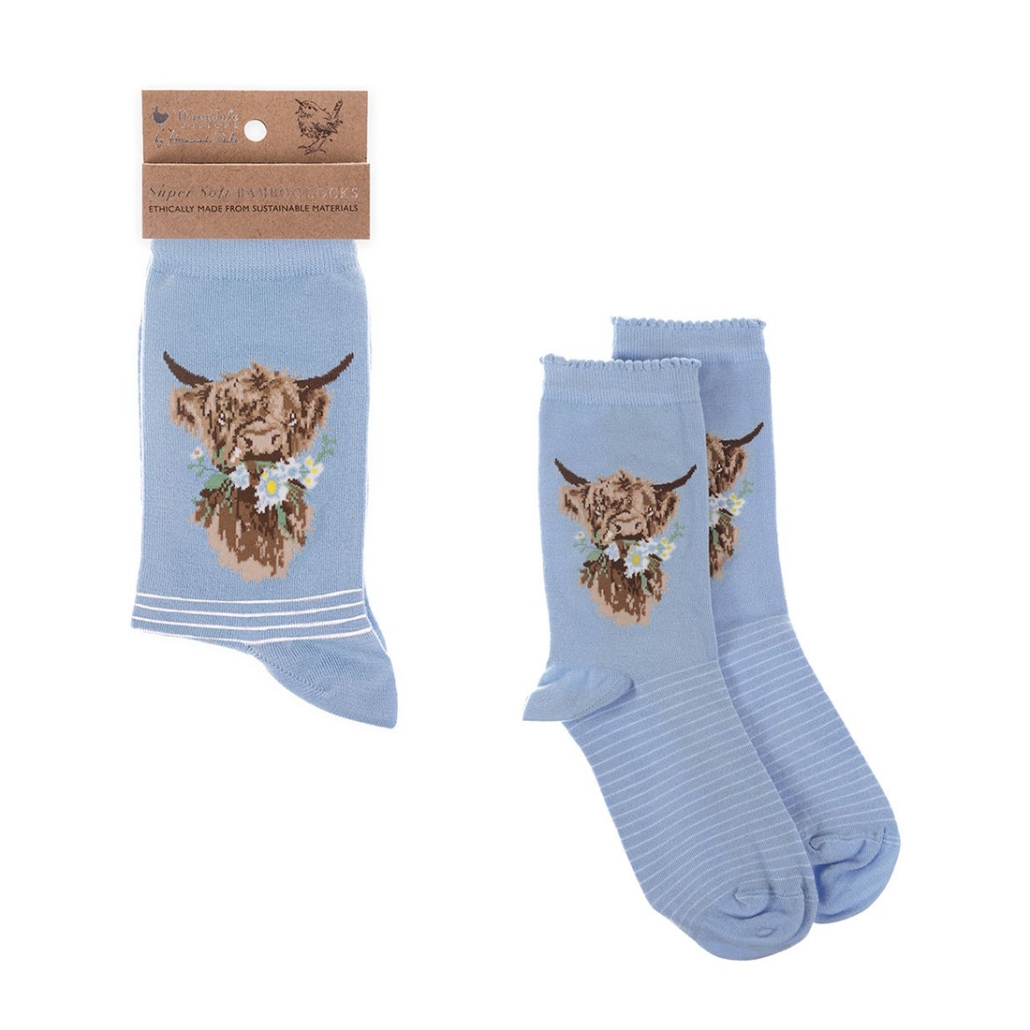 Wrendale Socks (Daisy Cow)