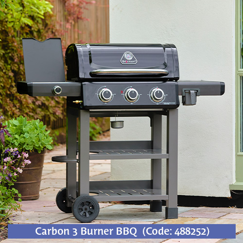 GS Carbon 3 Burner BBQ