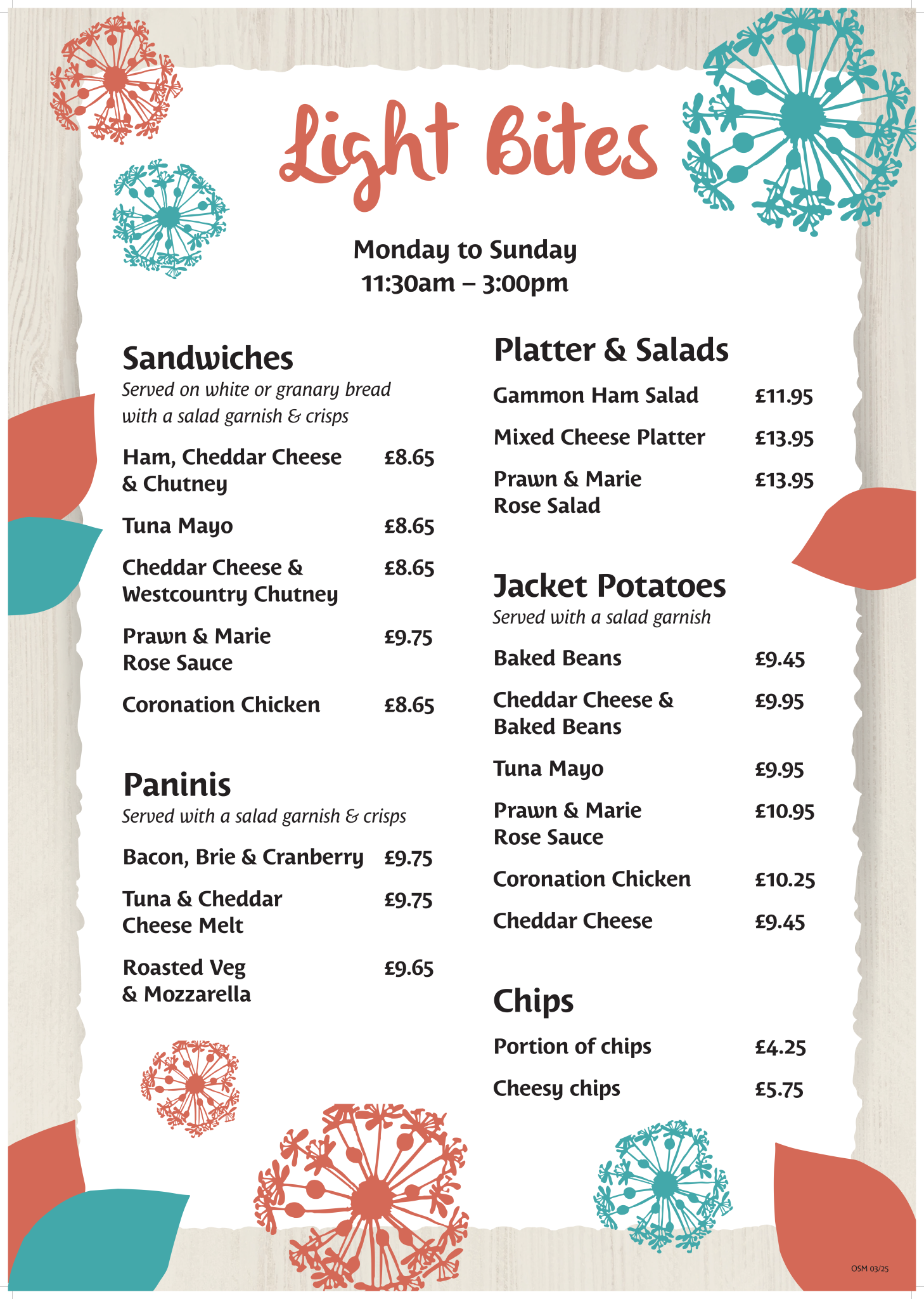 Bristol Light Bites A1 - Portrait